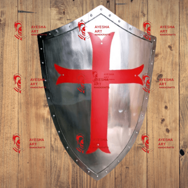 Medieval Knight Crusader Cross Shield