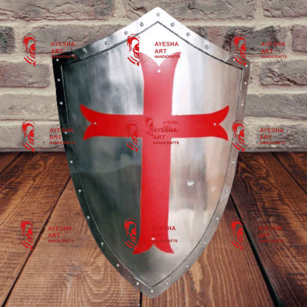 Medieval Knight Crusader Cross Shield