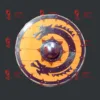 Medieval Dragon Face Shield Warrior Round Viking Shield